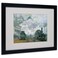 Trademark Fine Art Gare SaintLazare Arrival of a Train by Claude Monet Canvas Wall Artwork Black Frame 16 by 20Inch