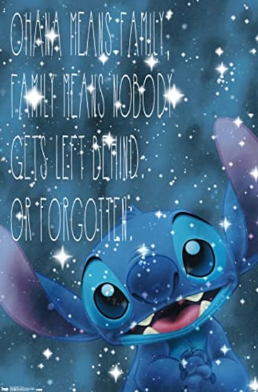 Trends International Disney Lilo and Stitch Ohana Wall Poster 14725 x 22375 Premium Unframed Version