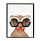 Kate and Laurel Sylvie Cheetah 4 Framed Canvas Wall Art by Kendra Dandy of Bouffants and Broken Hearts 18x24 Black Modern Animal Art Decor for Wall