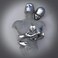ZMURED 3D Wall Art Decor Artwork Figure Statue Modern Art Canvas PaintingLarge Wall Art for Bathroom Bedroom Decoration Hold Gray Heart