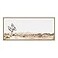 Kate and Laurel Sylvie Lone Joshua Tree Framed Canvas Wall Art by Amy Peterson Art Studio 18x40 Natural Decorative Nature Art for Wall