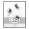 FrameWorks 20x24 Brushed Aluminum Poster Frames Modern Brushed Metal Design wShatterproof Plexiglass Perfect for Posters Artwork Paintings Wall Displays Home or Office Decor Black 1 Pack