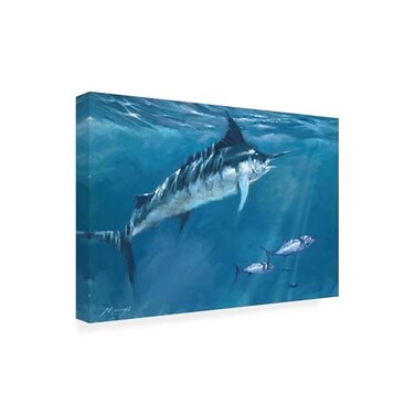 Trademark Fine Wrapped Canvas Wall Art The Macneil Studio 0650 Marlin Wall Art for Living Room Bedroom or Office Dcor 22x32