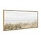 Kate and Laurel Sylvie East Beach Framed Canvas Wall Art by Amy Peterson Art Studio 18x40 Panel Natural Minimalist Neutral Landscape Art Wall Dcor