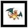 Trends International Gallery Pops Pokemon Charizard Wall Art Black Framed Version 12 x 12
