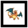 Trends International Gallery Pops Pokemon Charizard Wall Art Black Framed Version 12 x 12