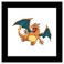 Trends International Gallery Pops Pokemon Charizard Wall Art Black Framed Version 12 x 12