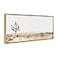 Kate and Laurel Sylvie Lone Joshua Tree Framed Canvas Wall Art by Amy Peterson Art Studio 18x40 Gold Decorative Nature Art Wall Dcor