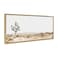 Kate and Laurel Sylvie Lone Joshua Tree Framed Canvas Wall Art by Amy Peterson Art Studio 18x40 Gold Decorative Nature Art Wall Dcor