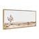 Kate and Laurel Sylvie Lone Joshua Tree Framed Canvas Wall Art by Amy Peterson Art Studio 18x40 Gold Decorative Nature Art Wall Dcor