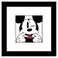Trends International Gallery Pops Disney Mickey Mouse Mickey Expressions Funny Face Wall Art Wall Poster 12 x 12 Black Framed Version