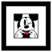 Trends International Gallery Pops Disney Mickey Mouse Mickey Expressions Funny Face Wall Art Wall Poster 12 x 12 Black Framed Version