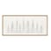 Kate and Laurel Sylvie Minimalist Evergreen Trees Sketch Framed Linen Textured Canvas Wall Art by The Creative Bunch Studio 18x40 Natural Decorative Panel Art
