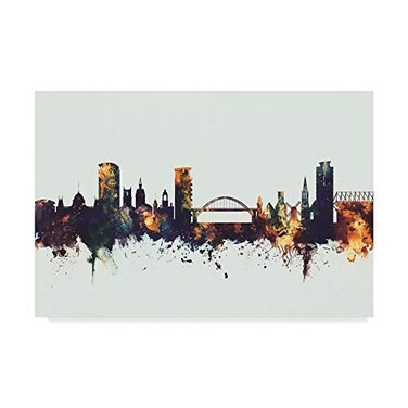 Trademark Fine Art Sunderland England Skyline IV by Michael Tompsett 22x32