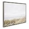 Kate and Laurel Sylvie East Beach Framed Canvas Wall Art by Amy Peterson Art Studio 28x38 Gray Coastal Beachy Art for Wall