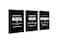 Throwback Traits Black and White Motivational Canvas Wall Art Set of 3 Framed GalleryWrapped Prints for Office Bedroom Living Room Hustle Grind Discipline ThrowbackTraits