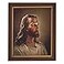 Gerffert Christian Wall Art in Mahogany Toned Wood Frame 10 x 125Inch Sallman The Head of Christ