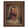 Gerffert Christian Wall Art in Mahogany Toned Wood Frame 10 x 125Inch Sallman The Head of Christ