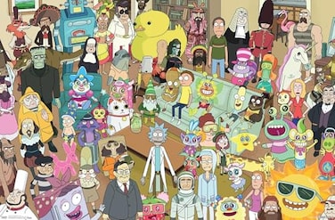 Trends International Rick And Morty Group Wall Poster 22375 x 34 Unframed Version