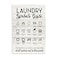 Stupell Industries Rustic Laundry Symbols Guide Wall Plaque Art 10 x 15 Inches Easy to Hang and Sturdy Made in USA by Lettered and Lined