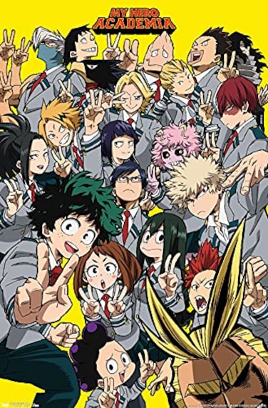Trends International My Hero Academia Selfie Wall Poster 22375 x 34 Unframed VersionBedroom
