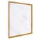 Kate and Laurel Calter Framed Decorative Magnetic Bulletin Board with Classic Glam Cararra Marble Design 215x275 Gold