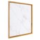 Kate and Laurel Calter Framed Decorative Magnetic Bulletin Board with Classic Glam Cararra Marble Design 215x275 Gold