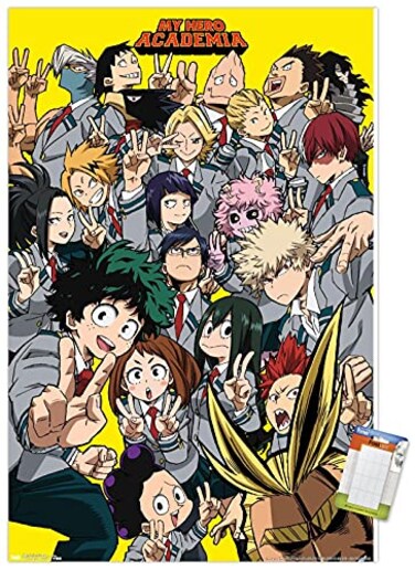 Trends International My Hero Academia Selfie Wall Poster 22375 x 34 Poster Mount Bundle