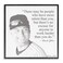 Stupell Industries Black and White Work Hard Derek Jeter Quote Wall Art 12 x 12 MultiColor