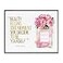 Stupell Industries Fashion Designer Perfume Gold Pink Watercolor Inspirational Word Framed Wall Art 11x14 MultiColor