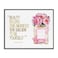 Stupell Industries Fashion Designer Perfume Gold Pink Watercolor Inspirational Word Framed Wall Art 11x14 MultiColor