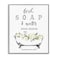 Stupell Industries Fresh Soap Water Bath Tub Framed Giclee Art Gray 11 x 14 Inches Easy to Hang and Sturdy Made in USA by Lettered and Lined