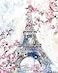 Haven Home Decor Cherry Blossoms in Paris 16 x 20 Wrapped Canvas Wall Art Floral Wall Decor for Living Room Bedroom