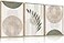 HPNIUB HPINUB Sage Green Framed Canvas Prints Wall Art Set Abstract Botanical Boho Wall Decor Minimalist Geometric Line Leaf Canvas Artwork for Living Room Bedroom Dining Room Office Bathroom