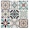 LONGKING Peel and Stick Backsplash Tile Stickers Maximum Blue Green Tile for Kitchen Stick on Wall Tiles 10 Sheets