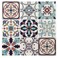 LONGKING Peel and Stick Backsplash Tile Stickers Maximum Blue Green Tile for Kitchen Stick on Wall Tiles 10 Sheets