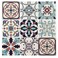 LONGKING Peel and Stick Backsplash Tile Stickers Maximum Blue Green Tile for Kitchen Stick on Wall Tiles 10 Sheets