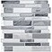 WOWSTAR 10Sheet Peel and Stick Backsplash Tile for Kitchen Wall Back Splash Stick On Tiles for Kitchen 12x 12 Gray