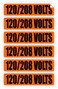 Jay Graphics 120208 Volts Voltage Conduit Markers Stickers Decals Labels Electrical 6X