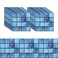 Geesatis 20 Pcs Adhesive Peel and Stick Tile Backsplash Decoration for Kitchen Bathroom PVC Wall Tile Blue 4x4inch