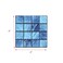 Geesatis 20 Pcs Adhesive Peel and Stick Tile Backsplash Decoration for Kitchen Bathroom PVC Wall Tile Blue 4x4inch