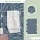 INNO STICKERS 45Sheet Peel and Stick Backsplash Tile Sticker 6 x 7 Blue Art Deco Hexagon Flower Vintage SelfAdhesive Wall Tile for Kitchen Bathroom Shower Living Room Covers 10 Sq Ft