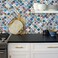 STICKGOO Arabesque Tile Peel and Stick Backsplash 12X12 Self Adhesive Wall Tiles Pack of 10 Thicker Design Multi