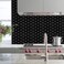 STICKGOO Peel and Stick Backsplash 10 Sheets Kitchen Mosaic Tile Sticker Black Brushed Aluminum Composite Panel Stick on Backsplash for Kitchen Countertop Bathroom Vanity