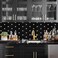 STICKGOO Peel and Stick Backsplash 10 Sheets Kitchen Mosaic Tile Sticker Black Brushed Aluminum Composite Panel Stick on Backsplash for Kitchen Countertop Bathroom Vanity
