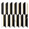 Vamos Tile Peel and Stick Backsplash Seamless TileStick on Backsplash for Kitchen and BathroomMarble Look PVC Mixed Metal Gold Self Adhesive Metal Mosaic Tiles 10 Sheets