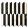 Vamos Tile Peel and Stick Backsplash Seamless TileStick on Backsplash for Kitchen and BathroomMarble Look PVC Mixed Metal Gold Self Adhesive Metal Mosaic Tiles 10 Sheets