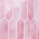 VaryStyle Long Hexagon Peel and Stick Backsplash Stick on Tiles for Kitchen Backsplash Gradient Pink Mosaic Wall Tiles Renter Friendly Removable Back Splashes for Renters Bathroom 12x12 6Sheet