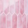 VaryStyle Long Hexagon Peel and Stick Backsplash Stick on Tiles for Kitchen Backsplash Gradient Pink Mosaic Wall Tiles Renter Friendly Removable Back Splashes for Renters Bathroom 12x12 6Sheet