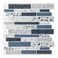 WOWSTAR 10Sheet Peel and Stick Tiles Marble Look Kitchen Backsplash Tiles 12x12 Blue Stone